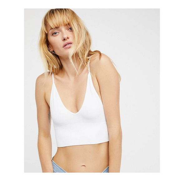 Free People Other - Free People Ali Low Back Seamless Bra White Size XS/Small